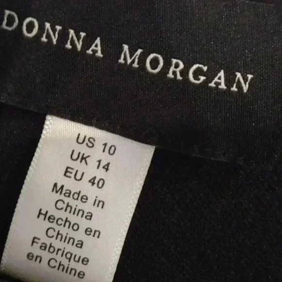 Women's Donna Morgan black top size 10 - Picture 3 of 4